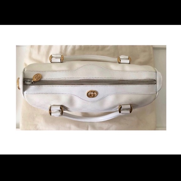 SOLD! Authentic Vtg GUCCI Micro GG Boston Tote Bag - Picture 4 of 8